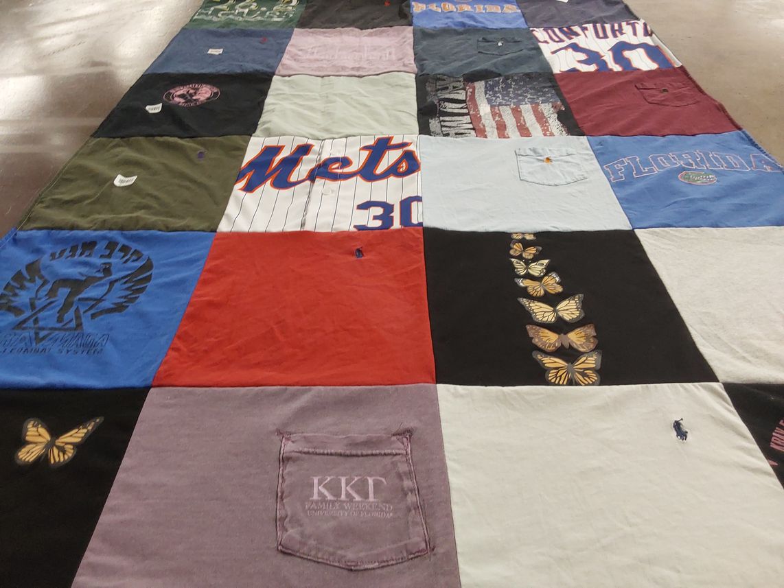 T-shirt quilt featuring new york mets by Bari from FL