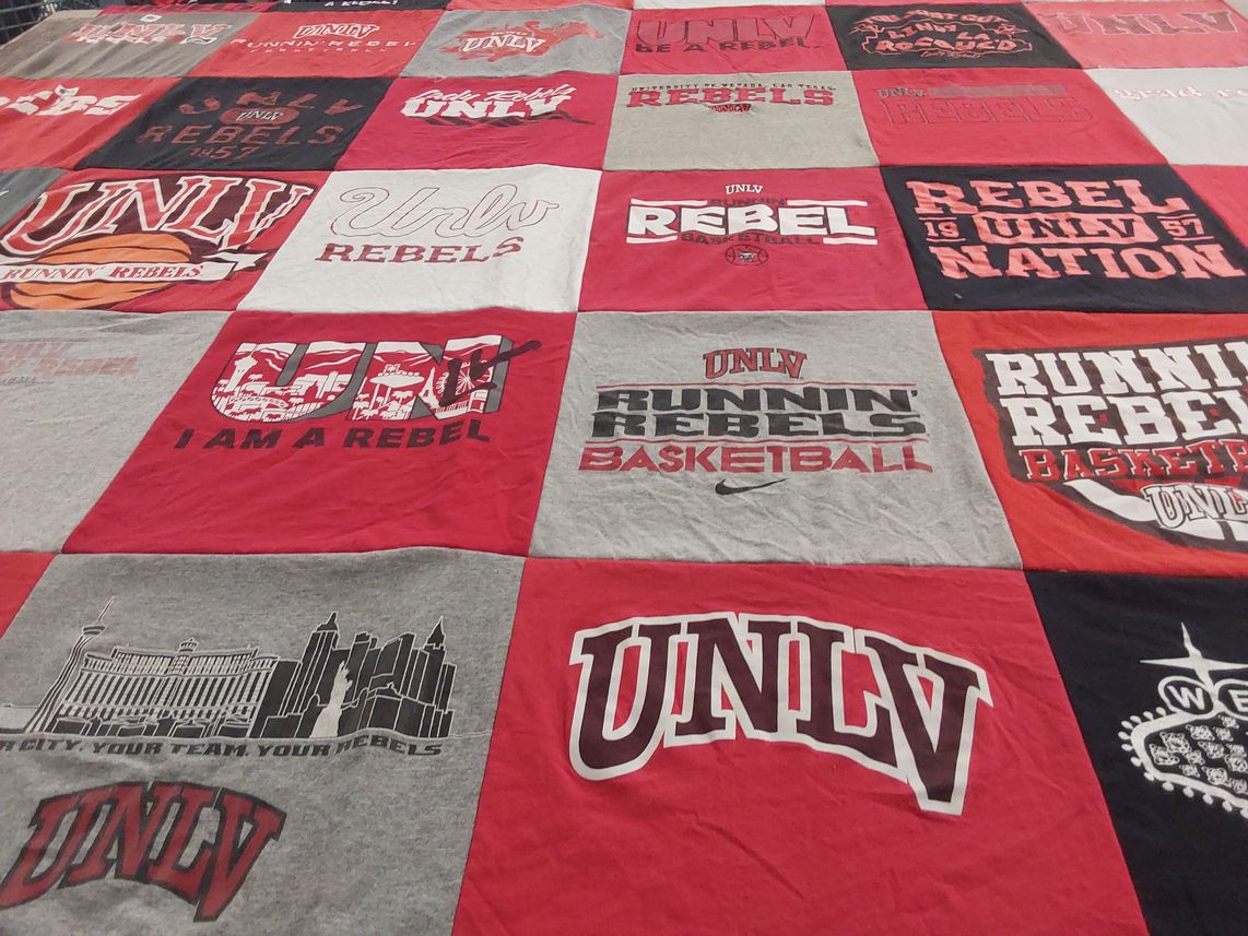 T-shirt quilt featuring unlv basketball by Kathryn from NV