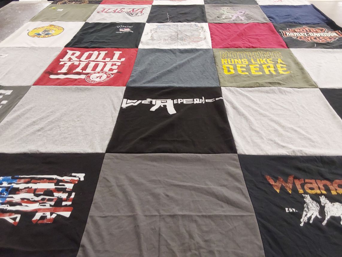 T-shirt quilt from university of alabama by Karen from AL
