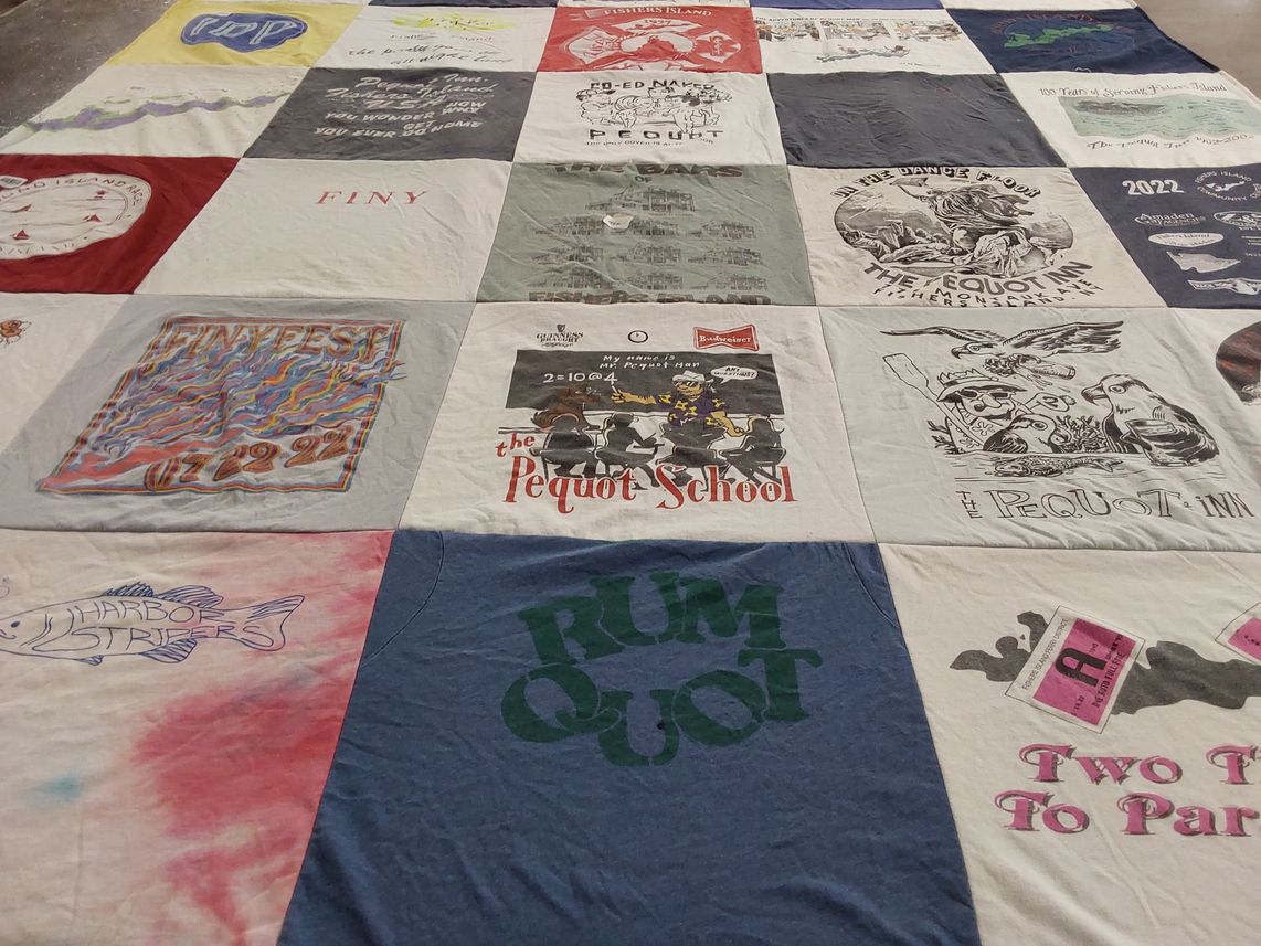 T-shirt quilt from the pequot school by Molly from FL