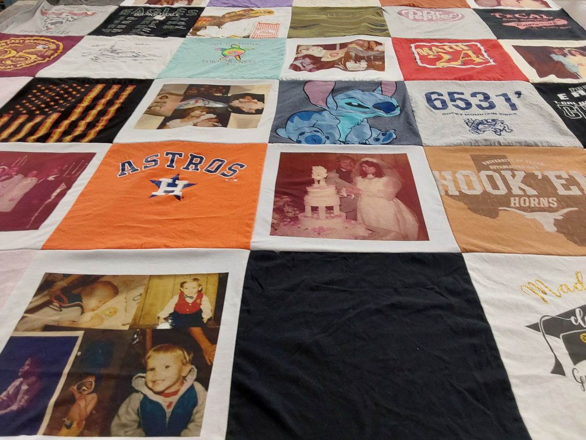 T-shirt quilt featuring houston astros by Joe from TX