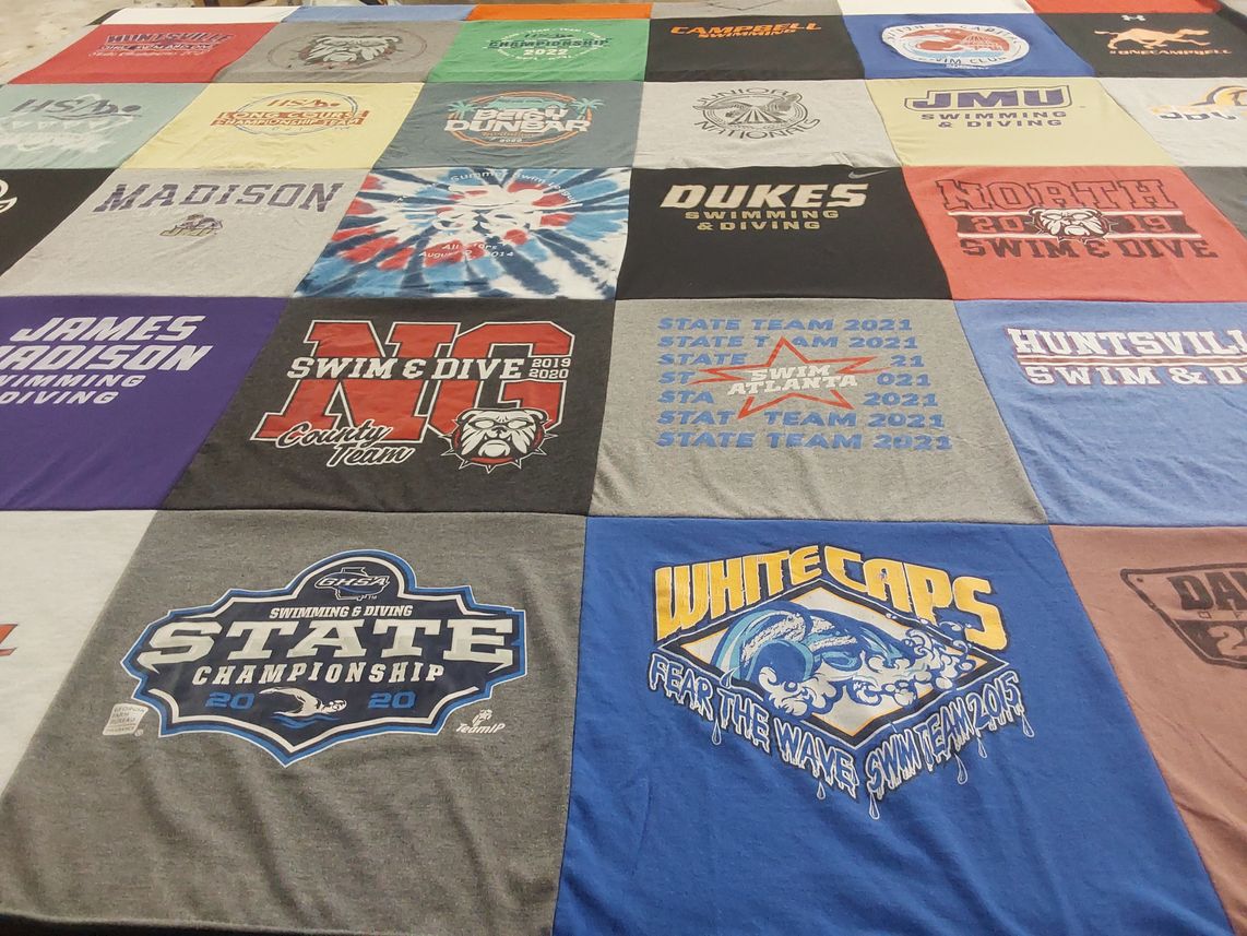 T-shirt quilt from james madison university by Jennifer from VA