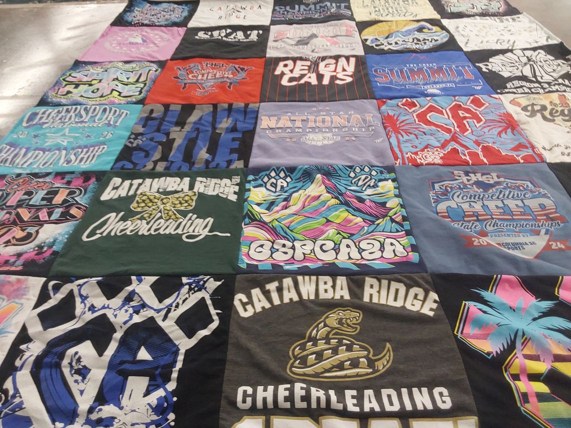 T-shirt quilt from catawba ridge high school by Harold from SC