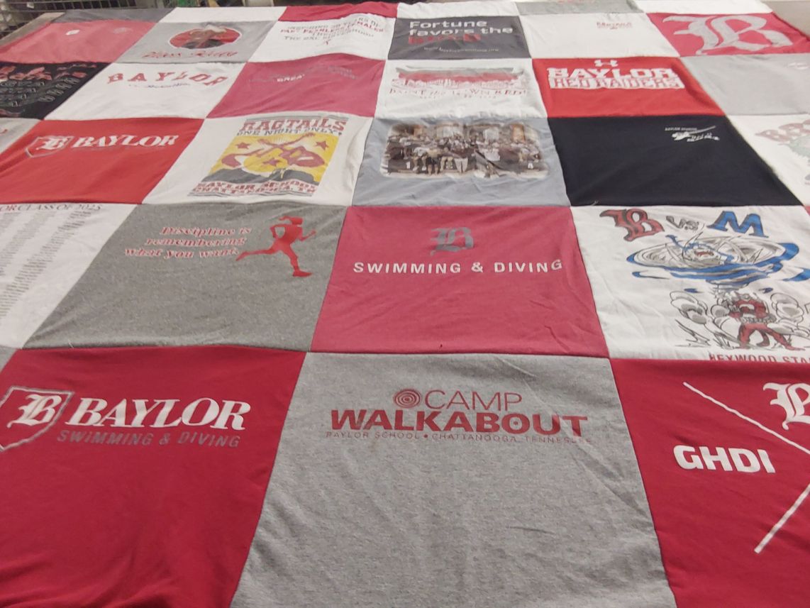 T-shirt quilt from baylor university by Jeffrey from AZ