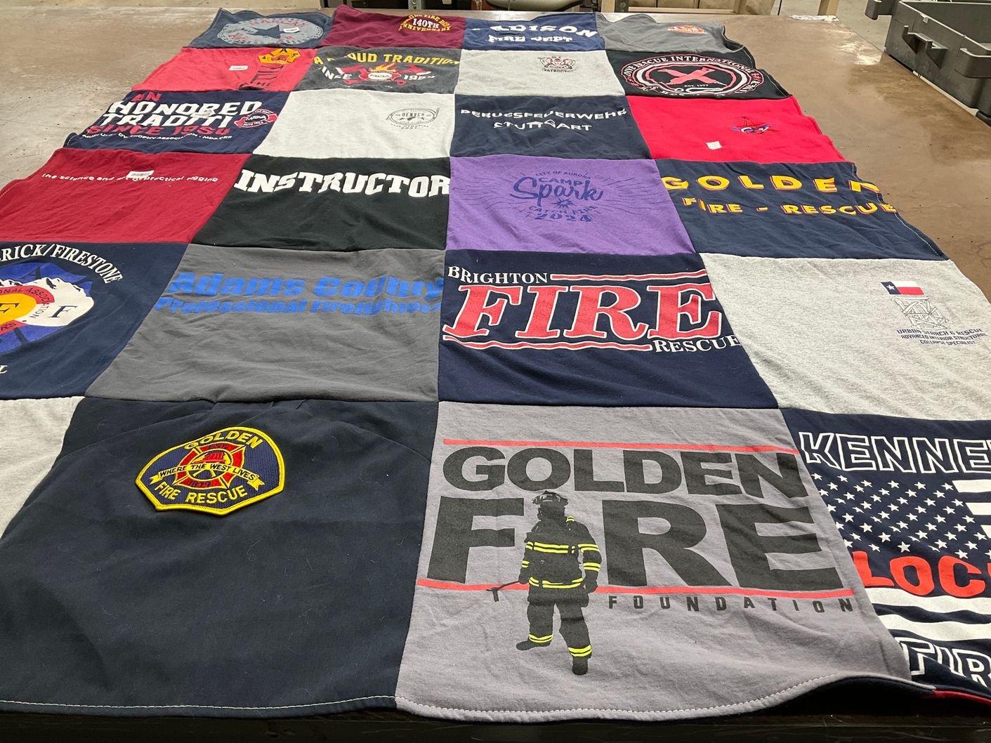 T-shirt quilt from university of denver by Wendy from CO