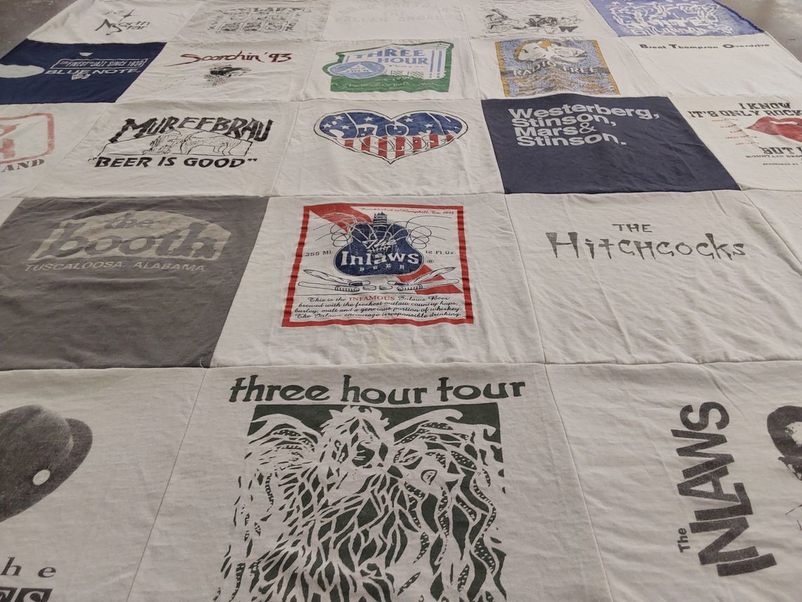 T-shirt quilt with music, local culture themes by Tommy from AL