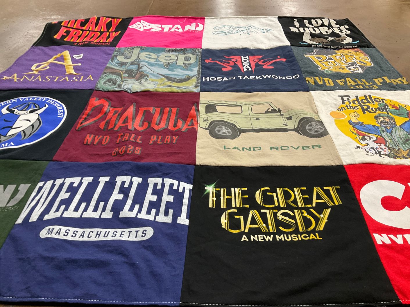 T-shirt quilt from nvd fall play by susan from NJ
