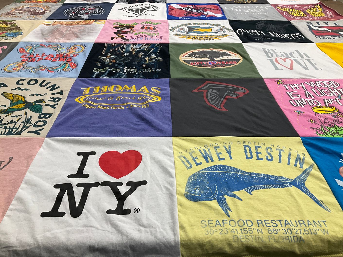 T-shirt quilt featuring atlanta falcons by Carmen from GA