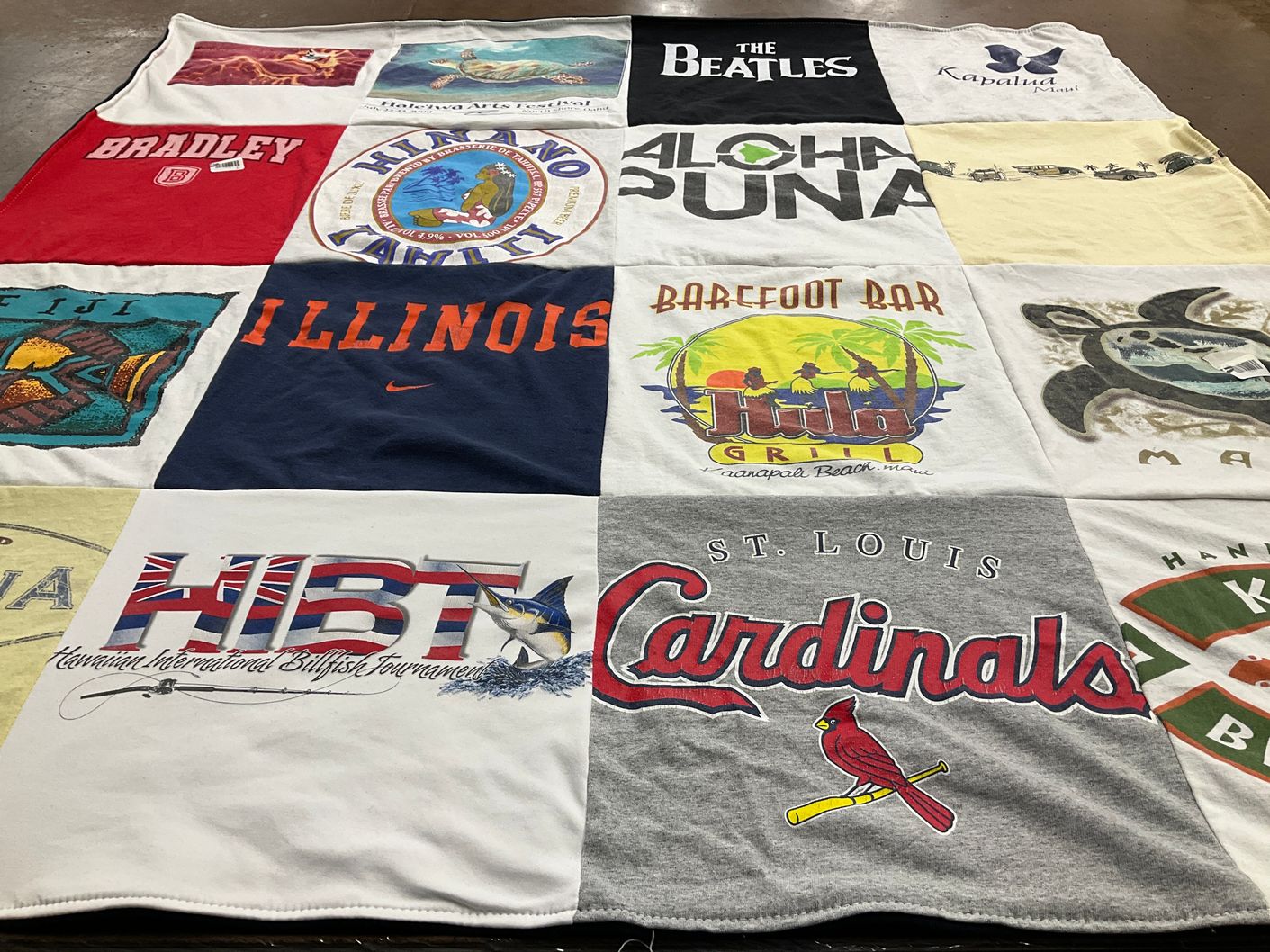 T-shirt quilt featuring st louis cardinals by Nancy from AZ