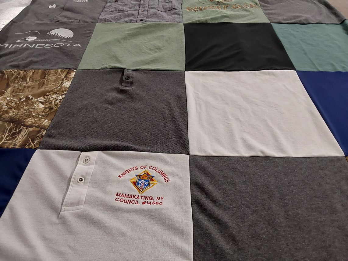 T-shirt quilt by Mildred from MN