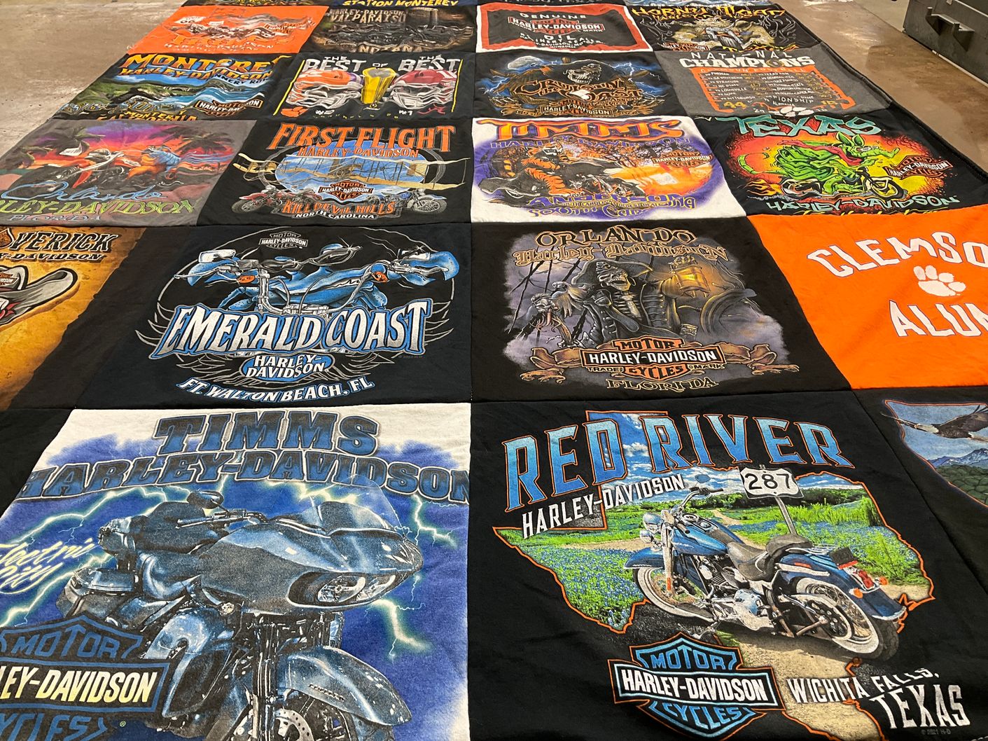 T-shirt quilt from clemson university by Kerri from TX