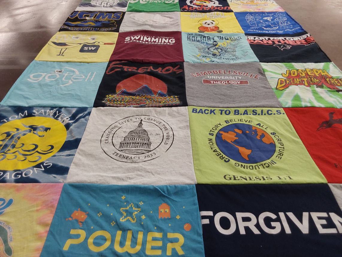 T-shirt quilt from campbellsville university by Jaime from KY