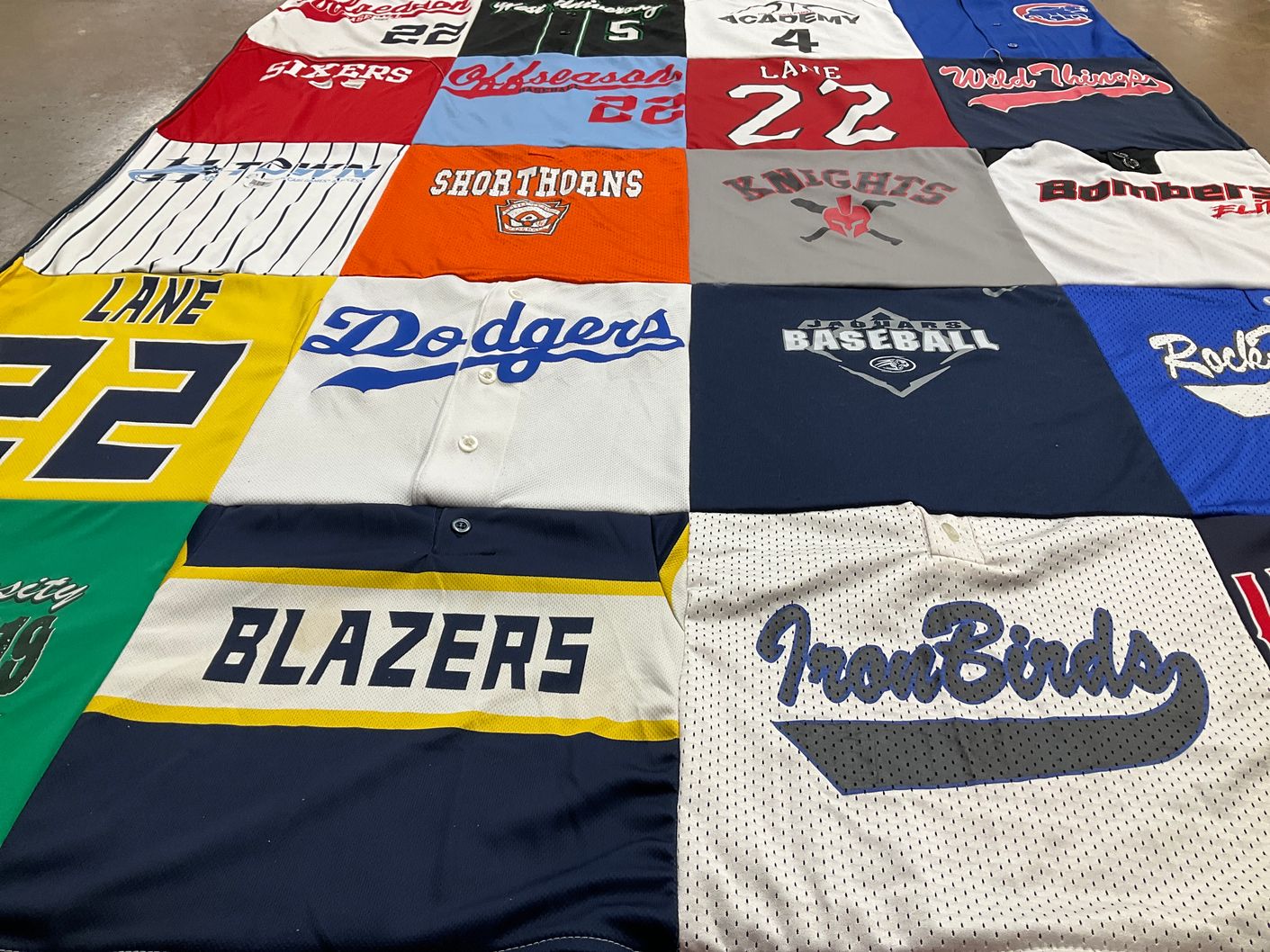 T-shirt quilt featuring dodgers, wildthings by Donna from TX