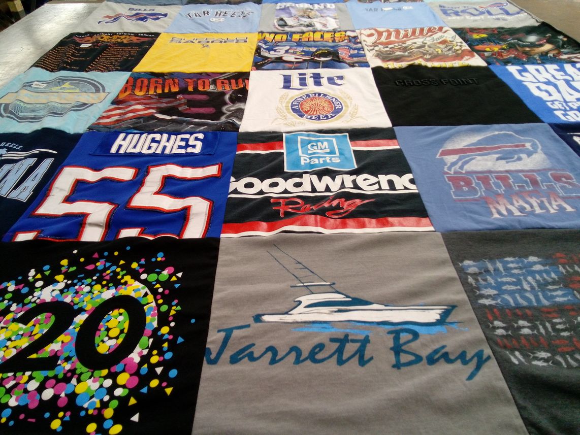 T-shirt quilt featuring buffalo bills by Brittany from NC