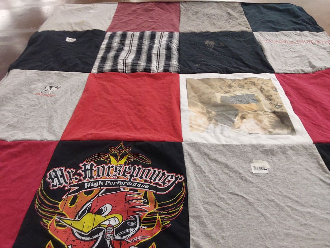 T-shirt quilt by Jennie from KY