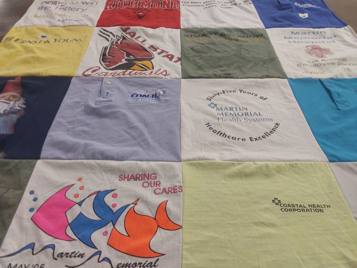 T-shirt quilt from ball state university by Charles from FL