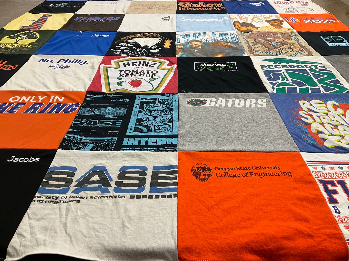 T-shirt quilt featuring university of florida gators by Amrith from FL