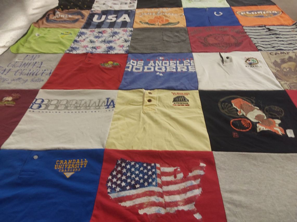 T-shirt quilt from crandall university by Diana from PA
