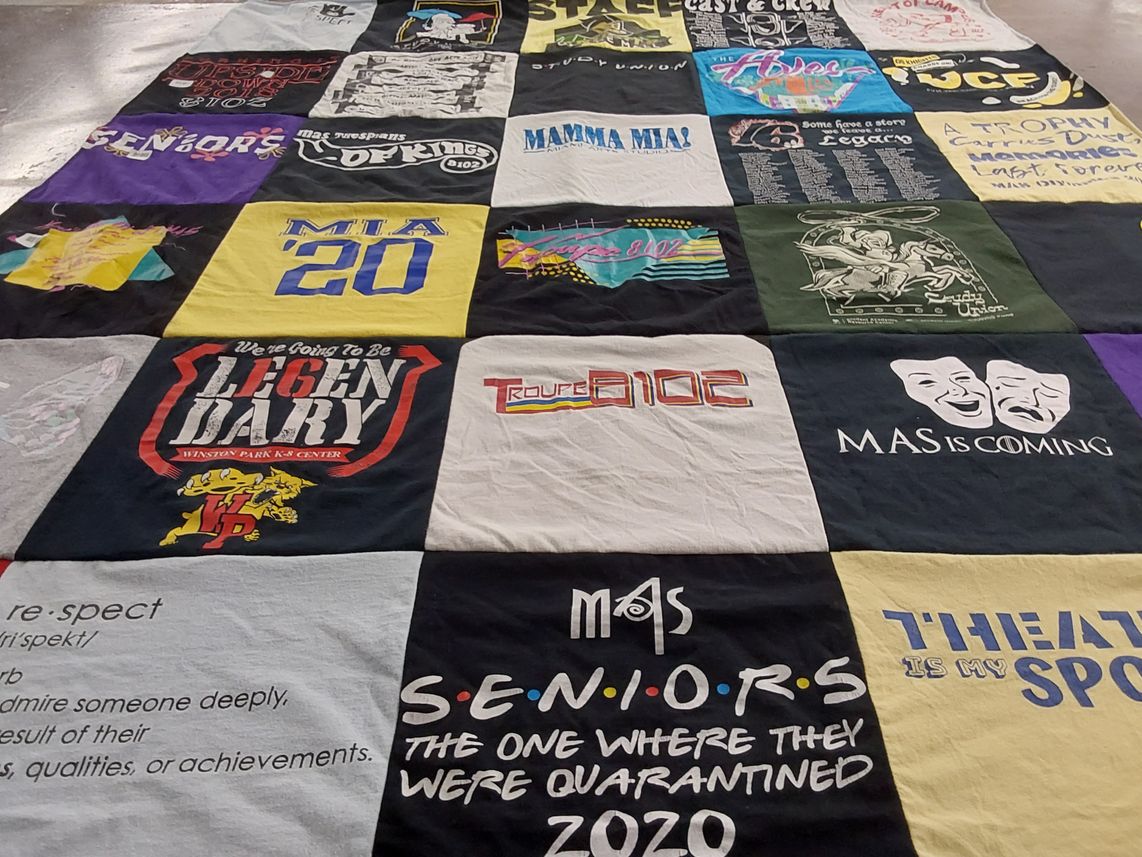T-shirt quilt from winston park center by Mia from FL