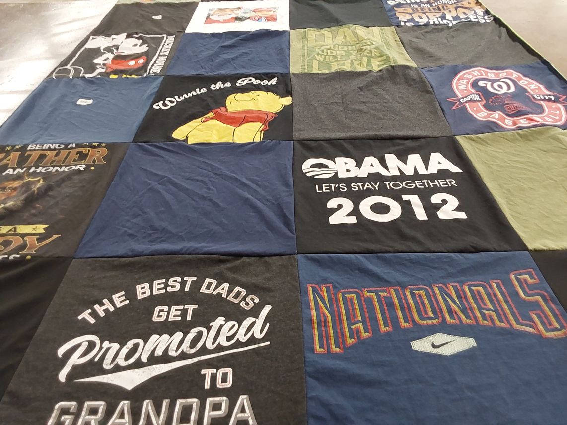 T-shirt quilt featuring washington nationals by Karen from MD