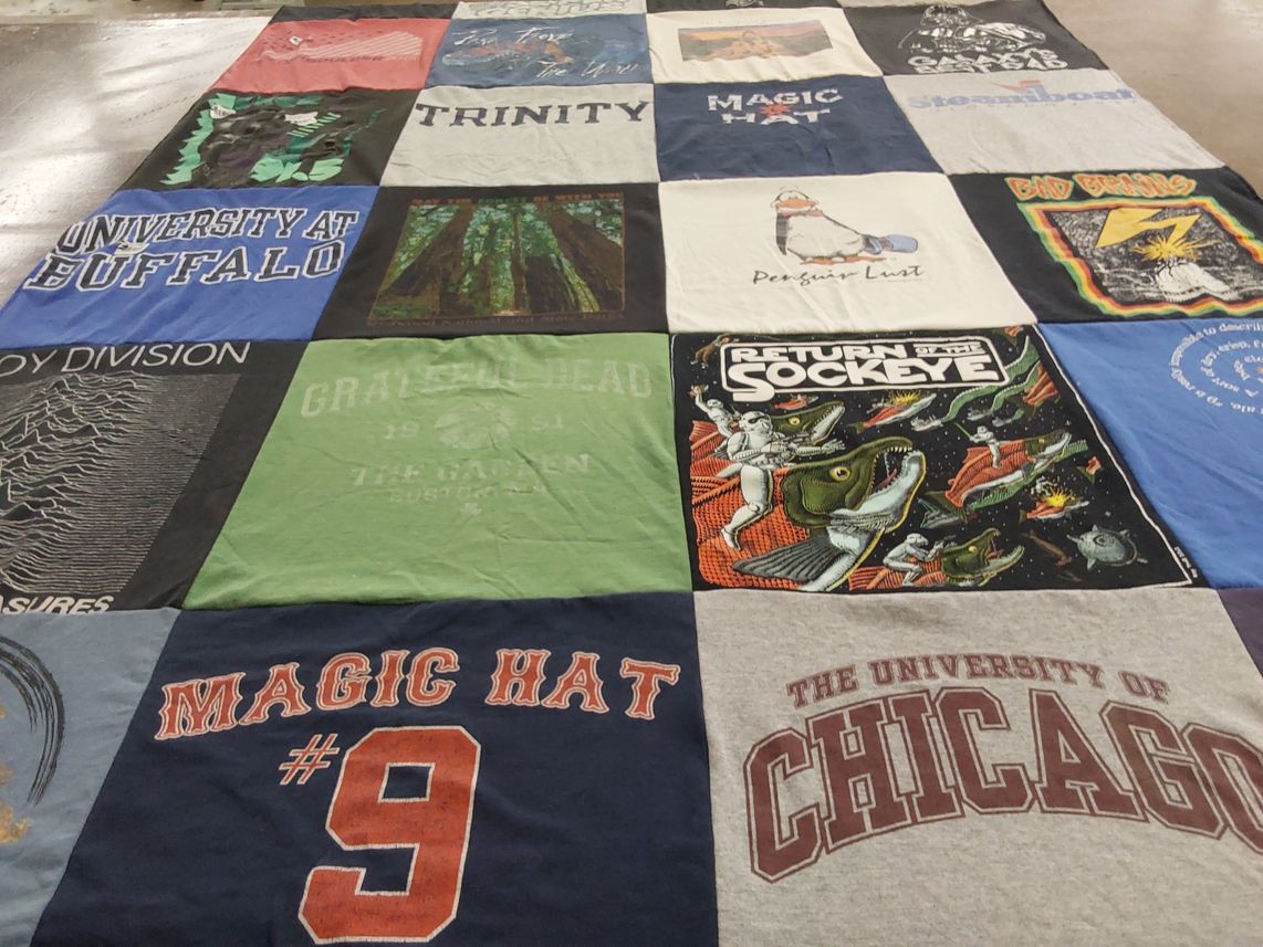 T-shirt quilt from university at buffalo, the university of chicago by Robert from MA