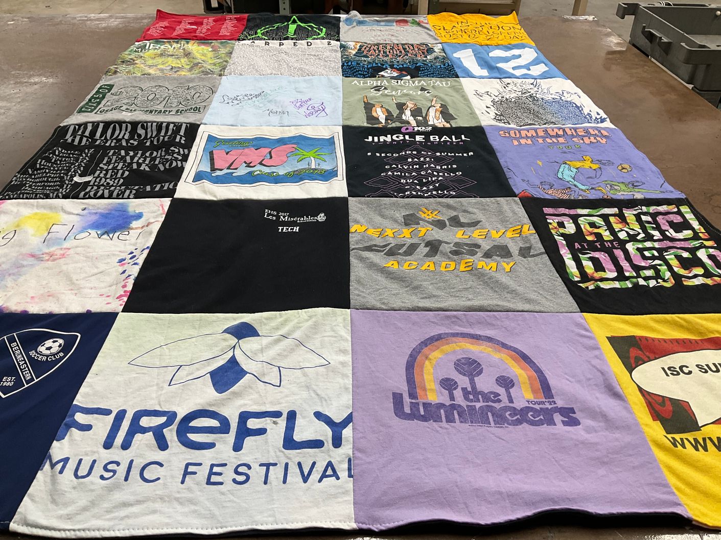 T-shirt quilt featuring berkeley soccer club by Julia from NJ