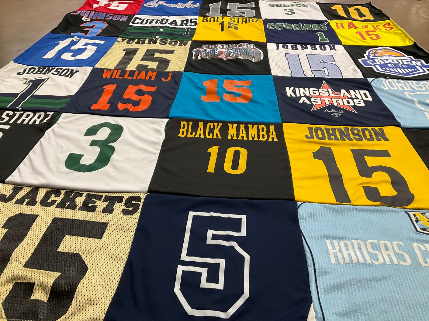 T-shirt quilt by Sara from GA