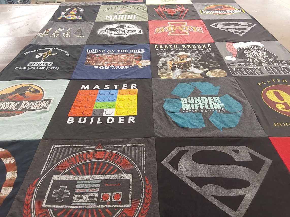 T-shirt quilt from iowa state university by jjspitfire from IA