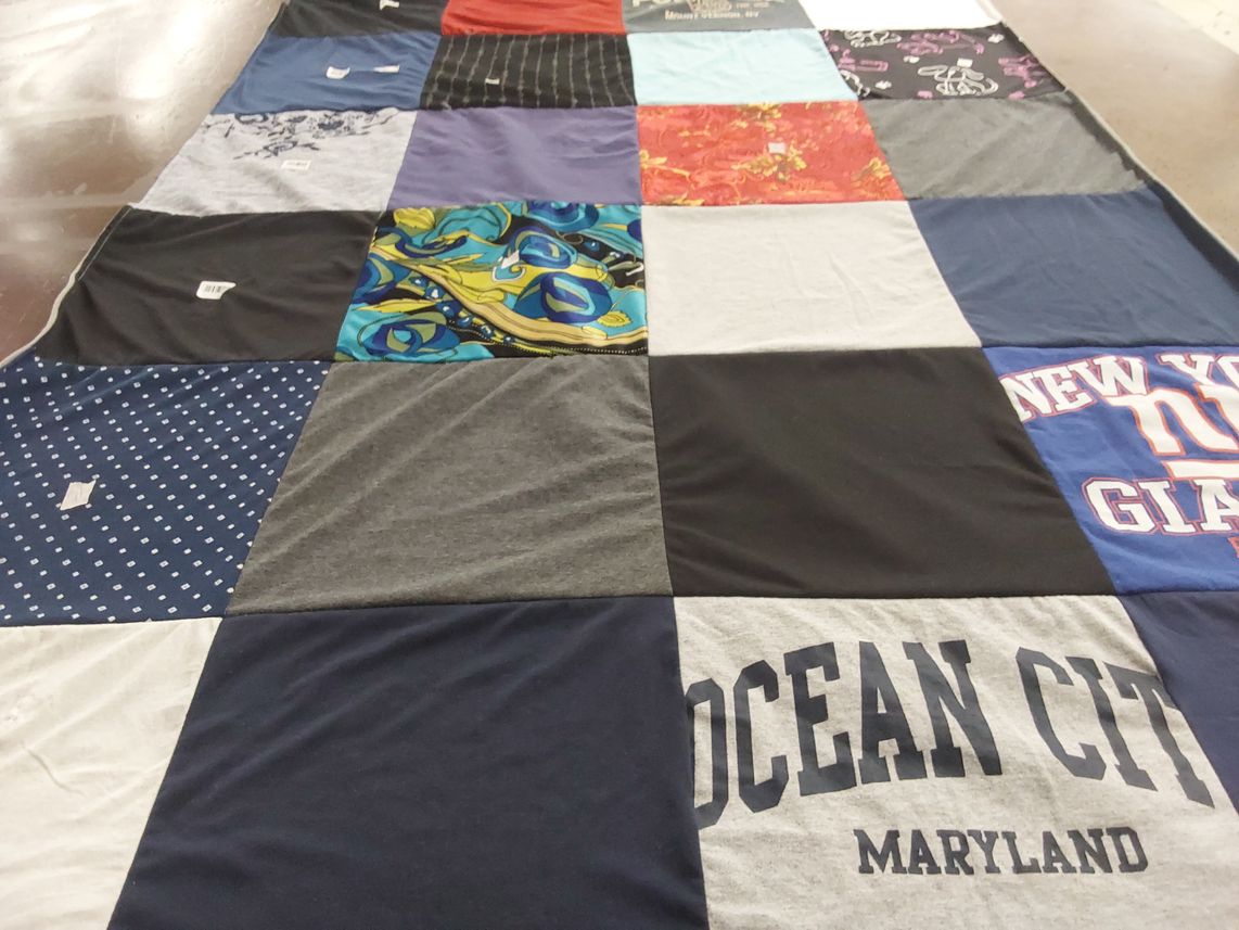 T-shirt quilt featuring new york giants by Janeen from CT