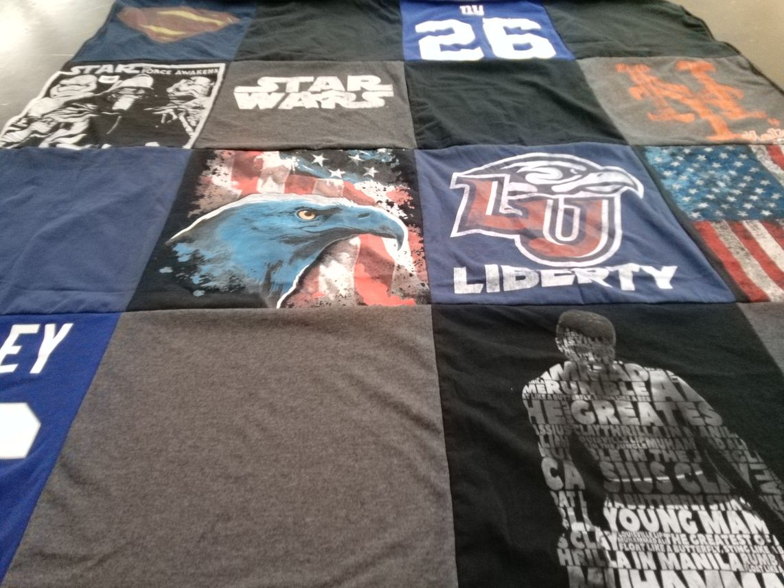 T-shirt quilt from liberty university by Yelitza from NJ