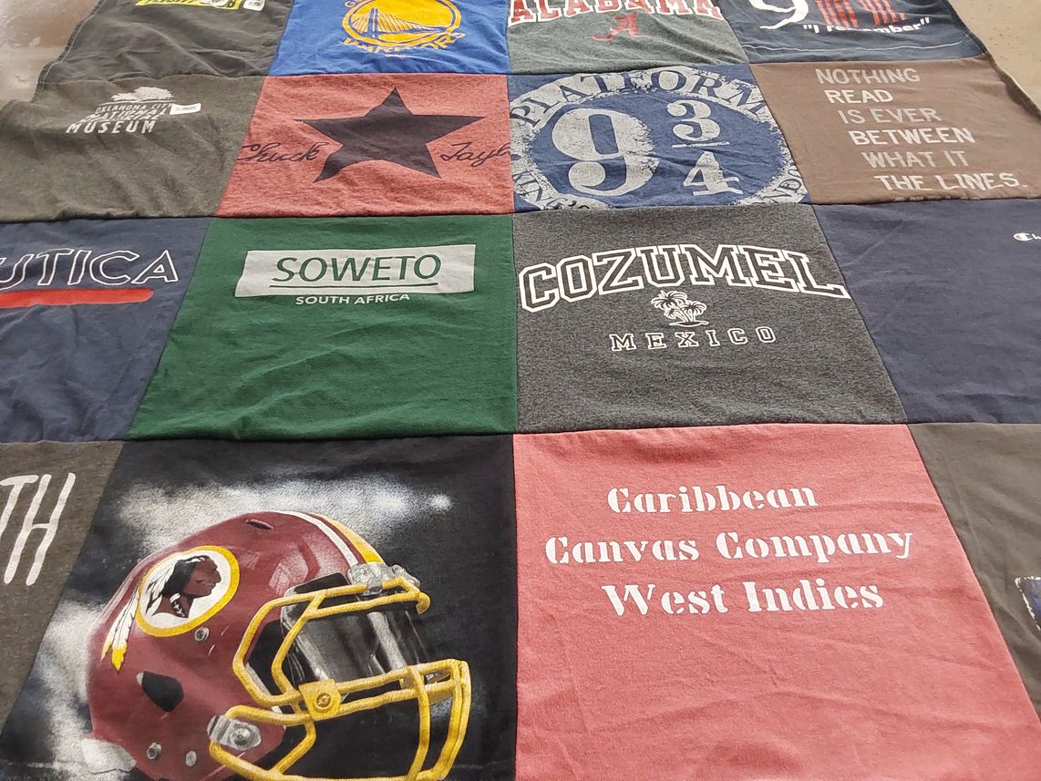 T-shirt quilt featuring washington football team by Fred from FL