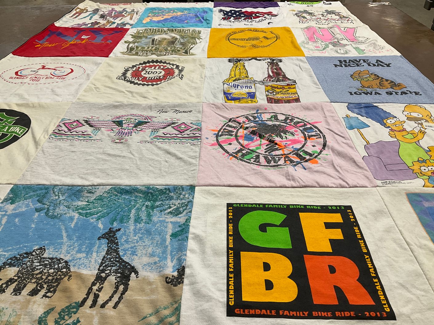 T-shirt quilt from iowa state university by Nyla from AZ