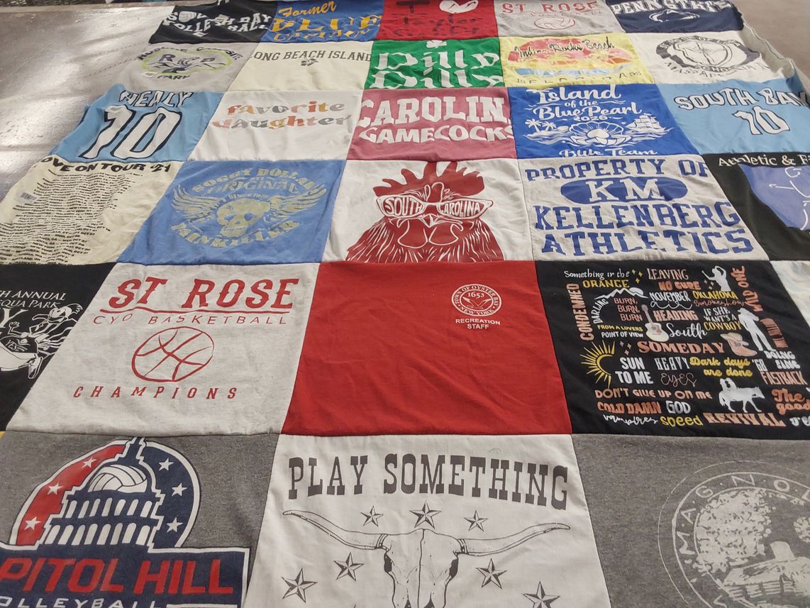 T-shirt quilt featuring south carolina gamecocks by Lori from NY