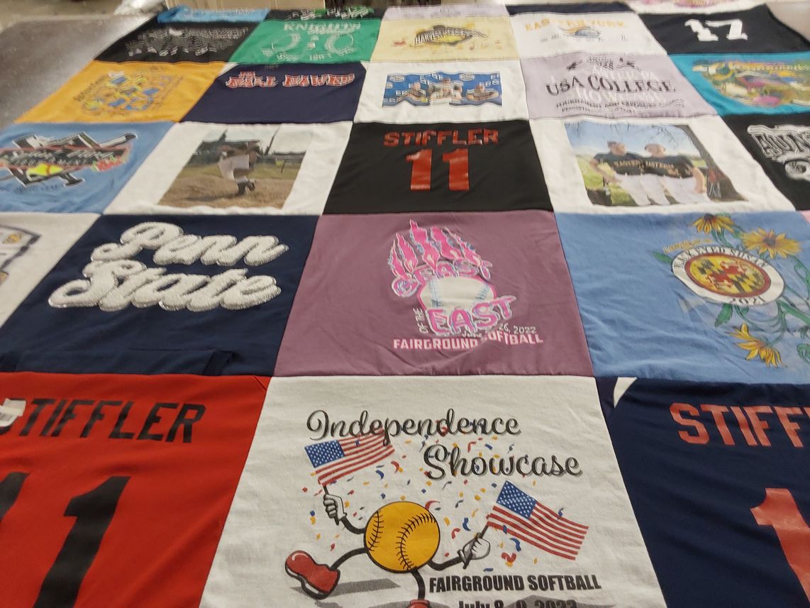 T-shirt quilt from penn state university by Jessica from PA
