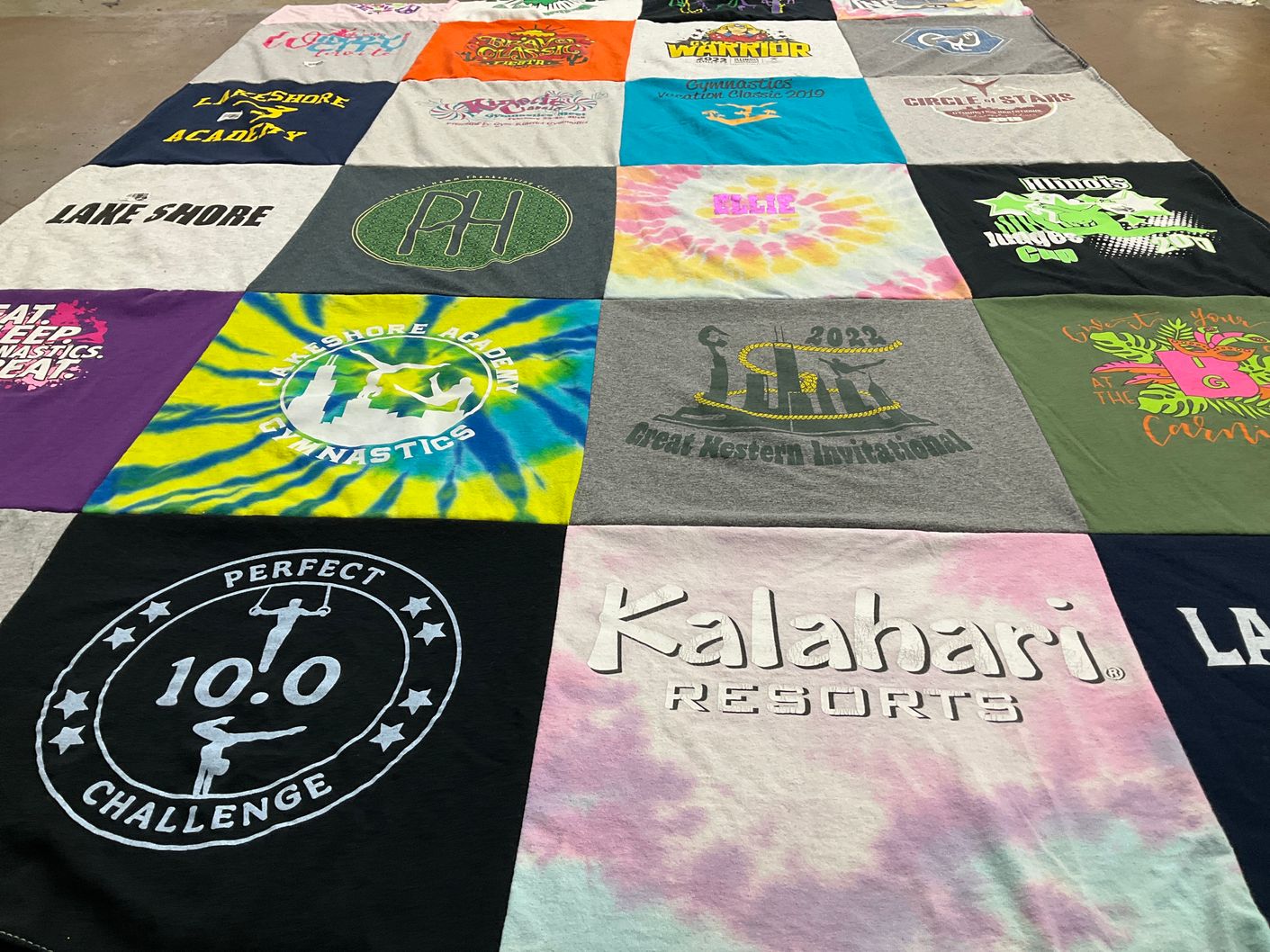 T-shirt quilt from lake shore academy by Jennifer from IL