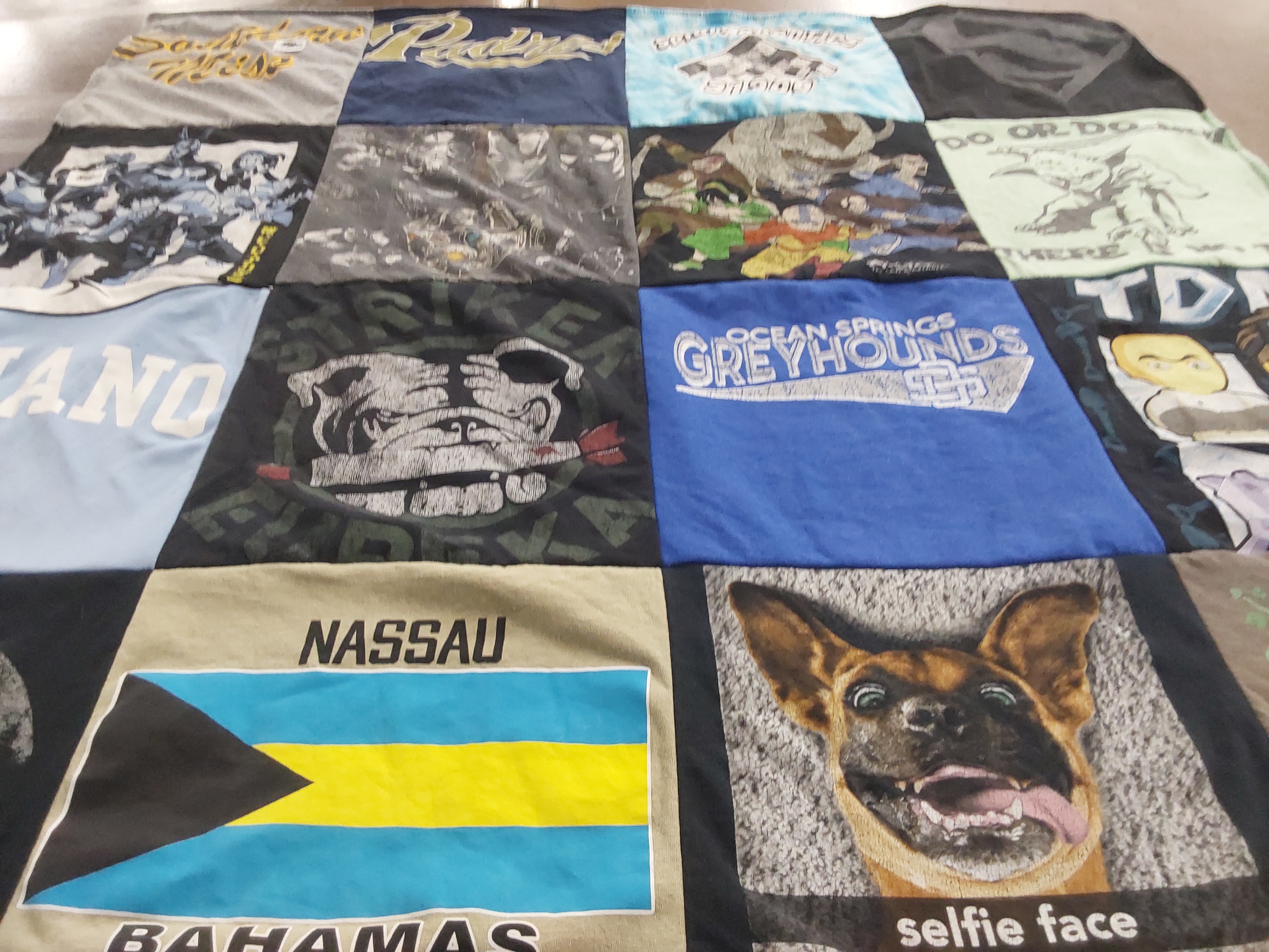 T-shirt quilt from american eagle university by Camia from MS