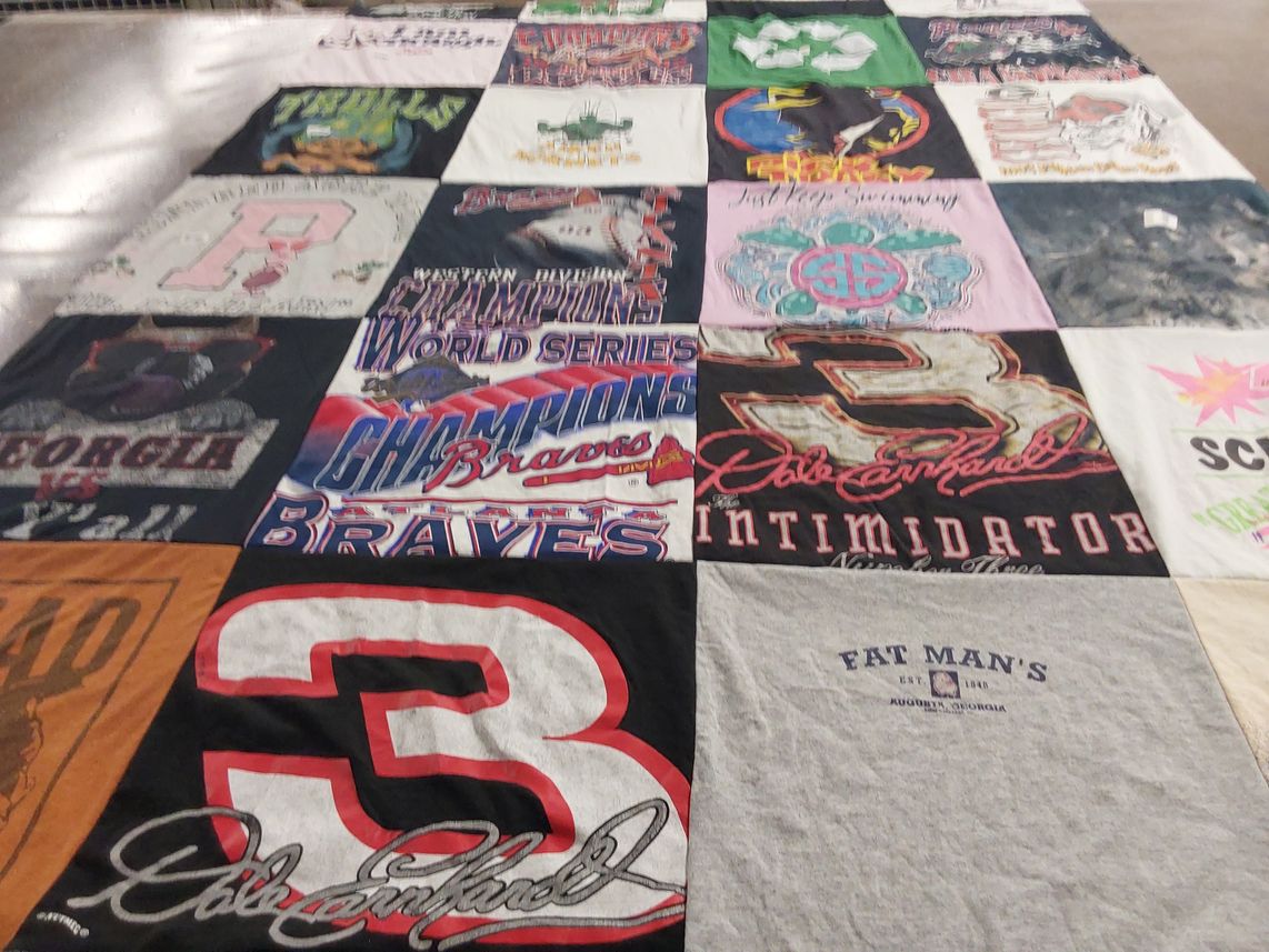 T-shirt quilt featuring atlanta braves by Adriane from GA