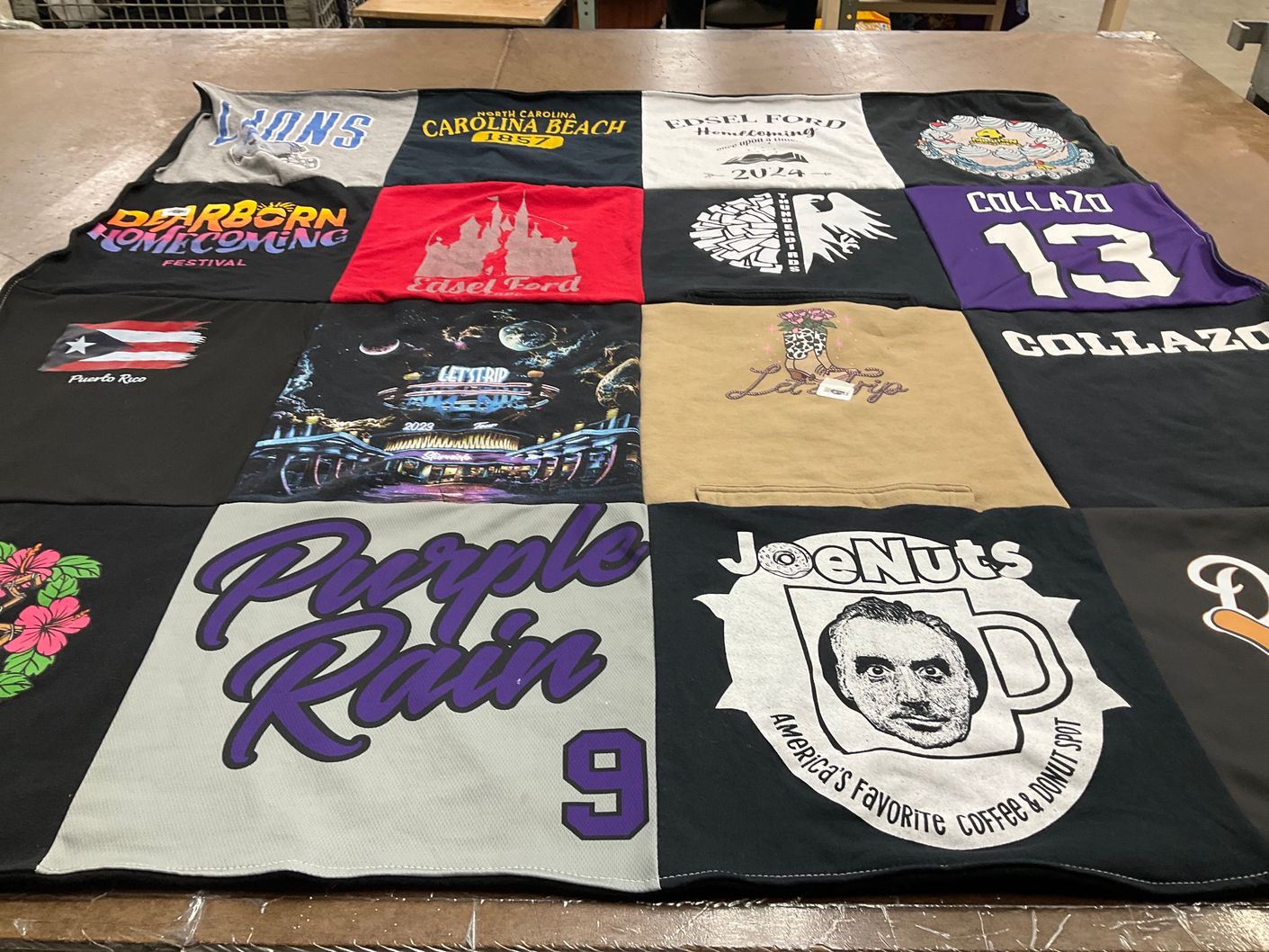 T-shirt quilt from edsel ford high school by Sarah from MI