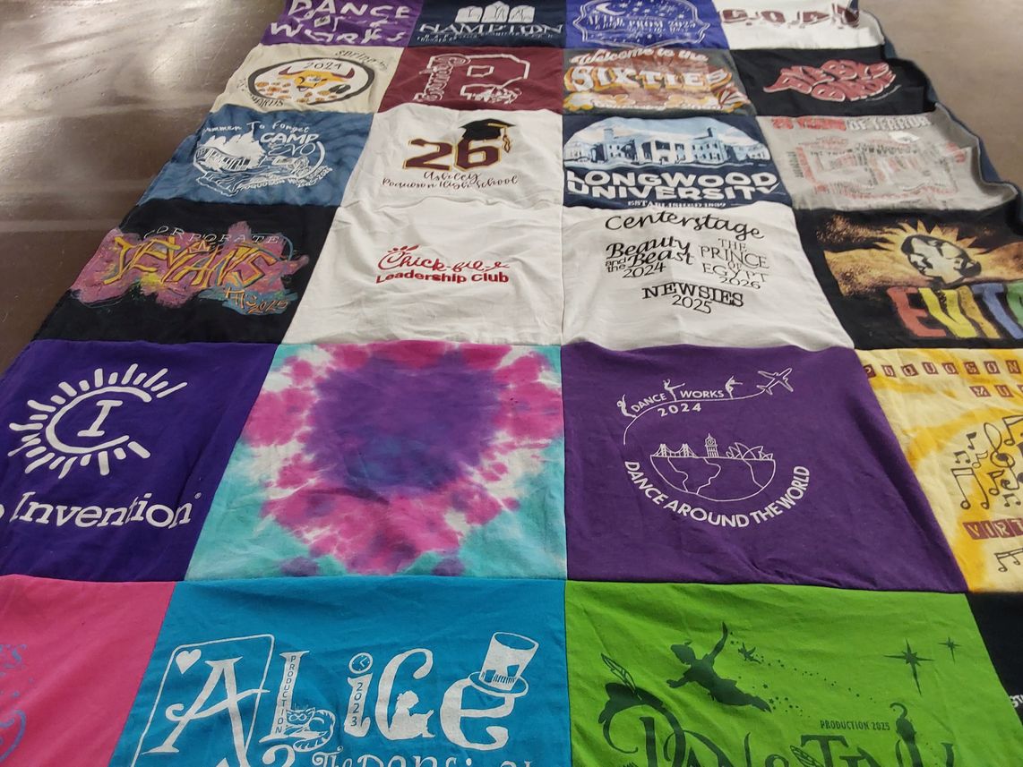 T-shirt quilt from longwood university by Sandy from VA