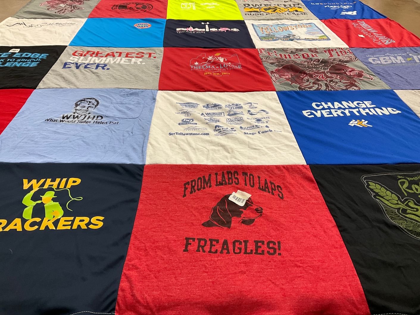 T-shirt quilt by Helen from IA