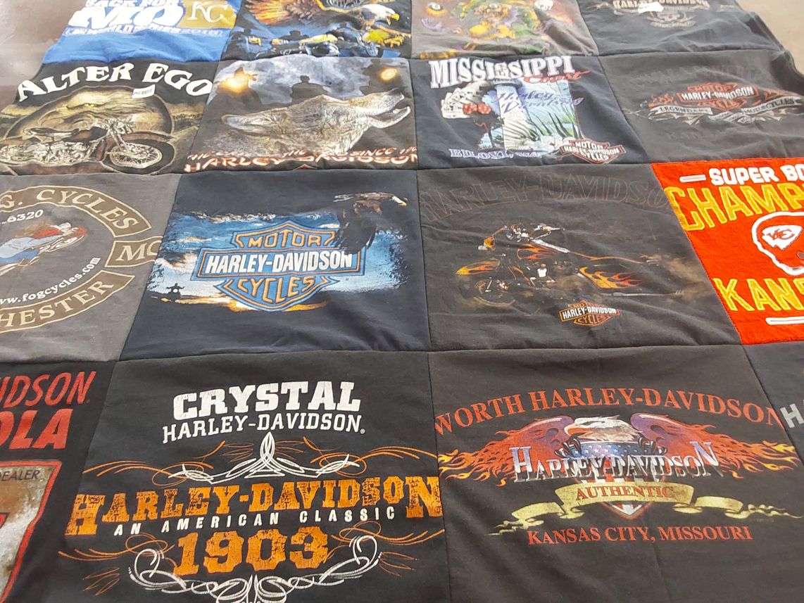 T-shirt quilt featuring kansas city chiefs by Carl from FL