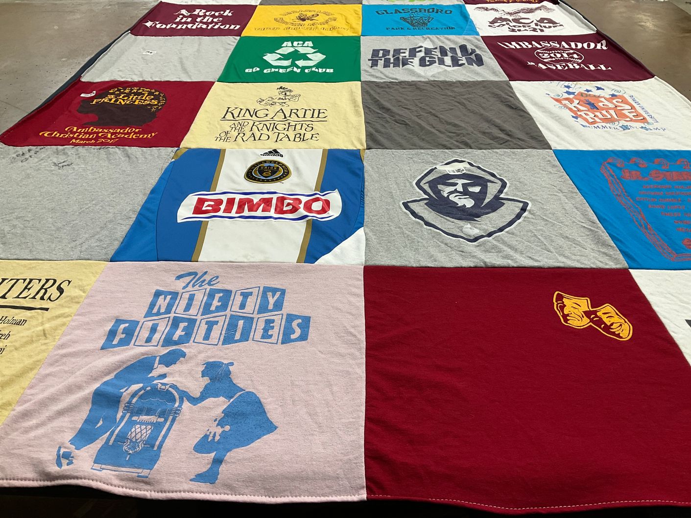 T-shirt quilt featuring philadelphia union by Sonya from NJ