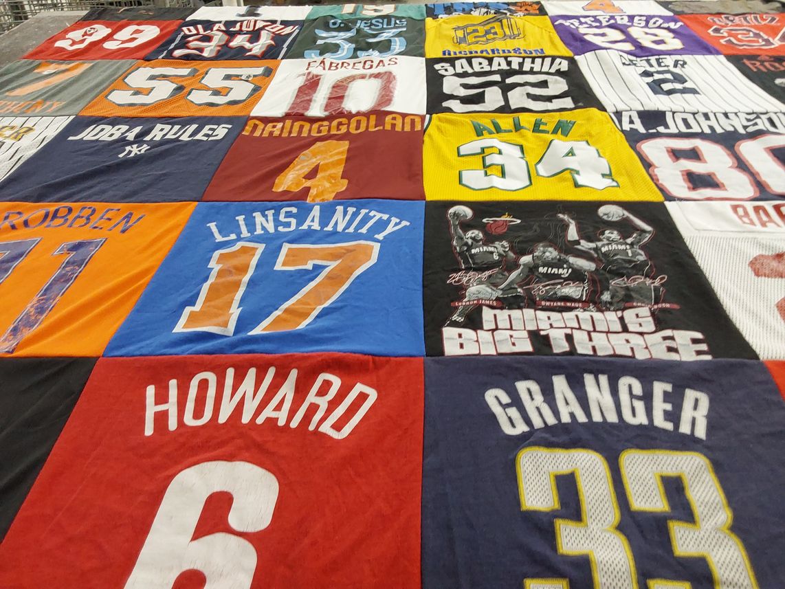T-shirt quilt featuring miami heat by Donna from NY