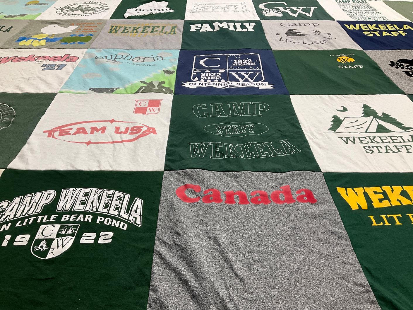 T-shirt quilt featuring team usa by Jenna from ME