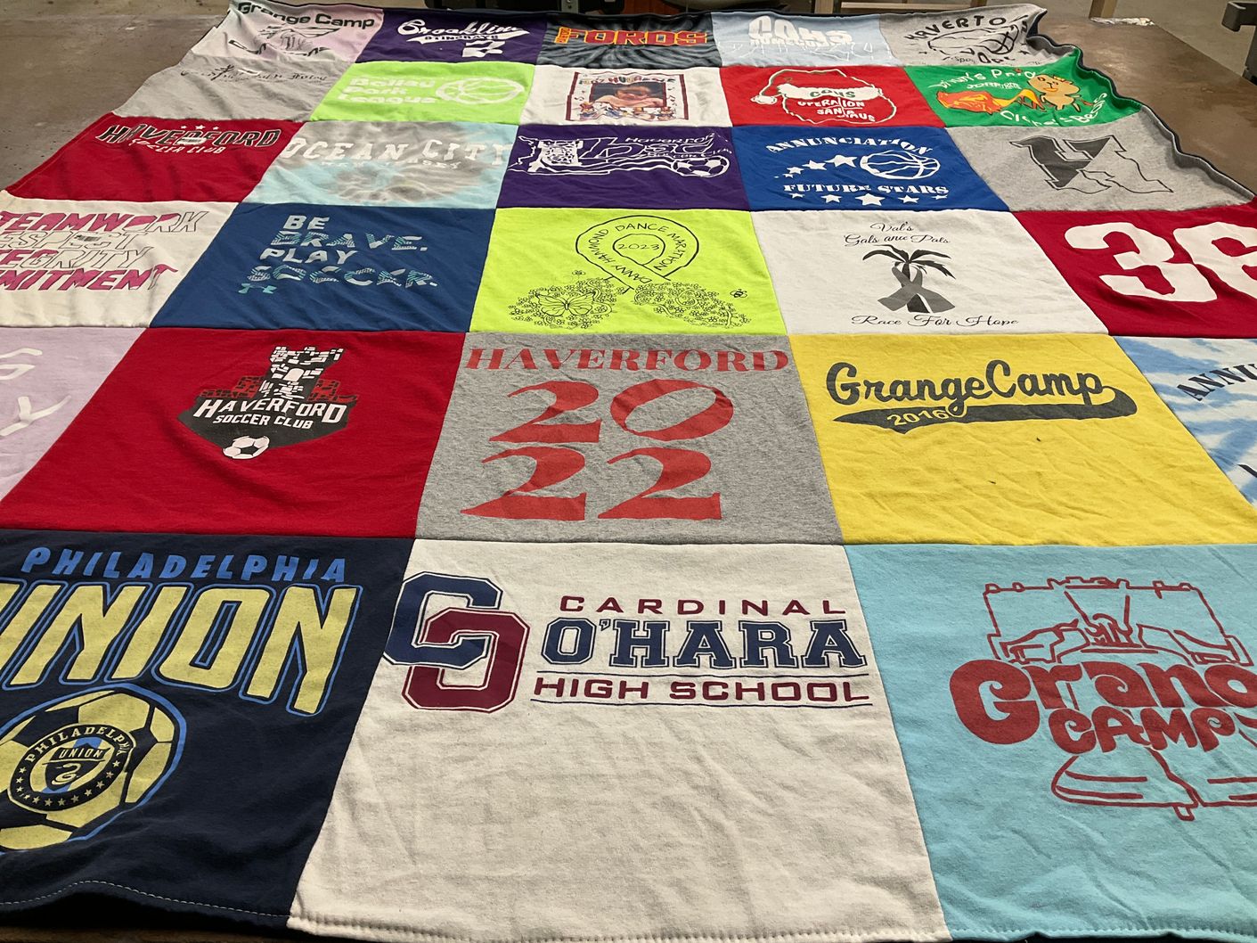 T-shirt quilt featuring philadelphia union by Karen from PA