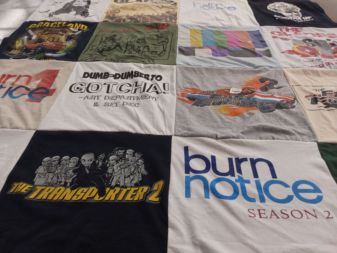 T-shirt quilt with tv shows, movies themes by Francisco from FL