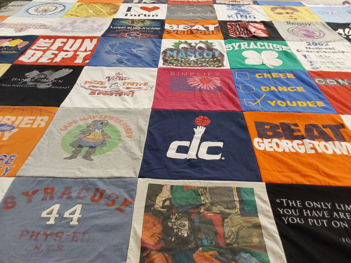 T-shirt quilt featuring georgetown university by Christopher from DE