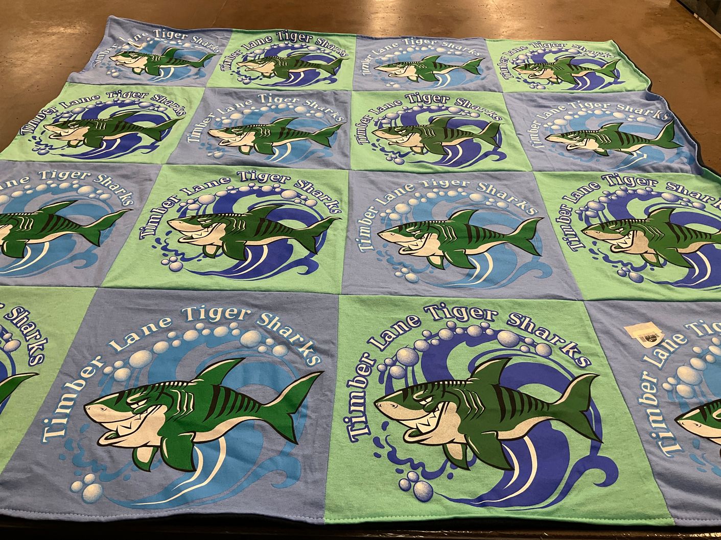 T-shirt quilt from timber lane high school by Blanca from TX