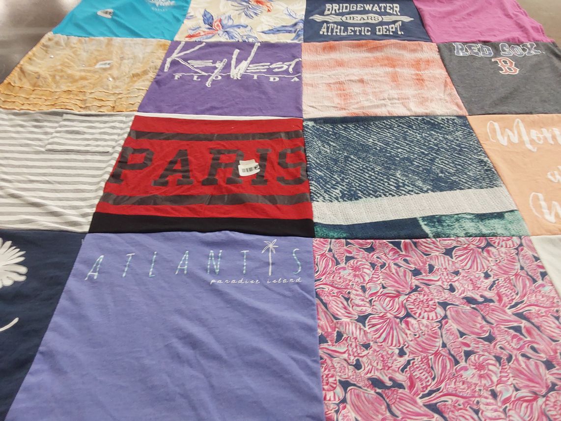T-shirt quilt featuring boston red sox by Christopher from MA