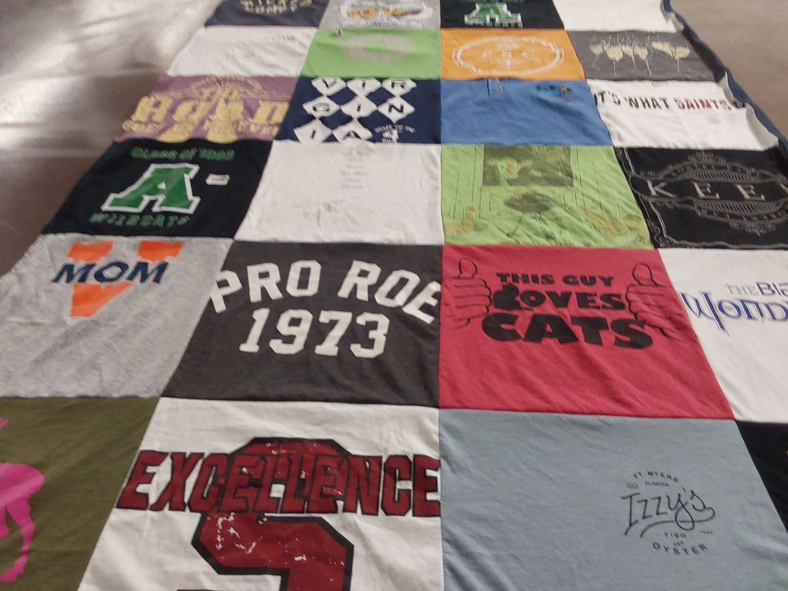 T-shirt quilt from appalachian state university by Sterling from VA